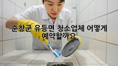순창군 유등면 청소업체, 어떻게 예약할까요?